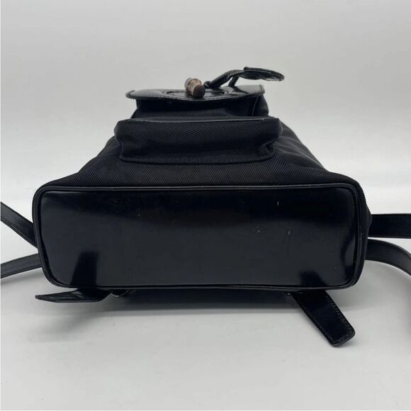 Gucci Bamboo Nylon Leather Mini Backpack - Picture 6 of 15